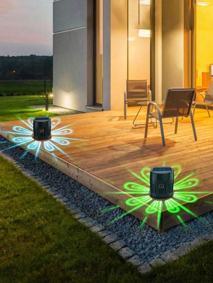 6 Stücke wasserdichte SolarAußenbeleuchtung für Treppen, Zäune, Garage