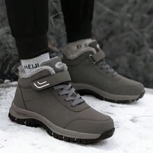 Nouvelles bottes de neige d'extérieur pour femmes en hiver, super légères et chaudes, en PU grande taille, bottes de randonnée d'extérieur, doublure thermique, coupe-vent, antidérapantes, confortables