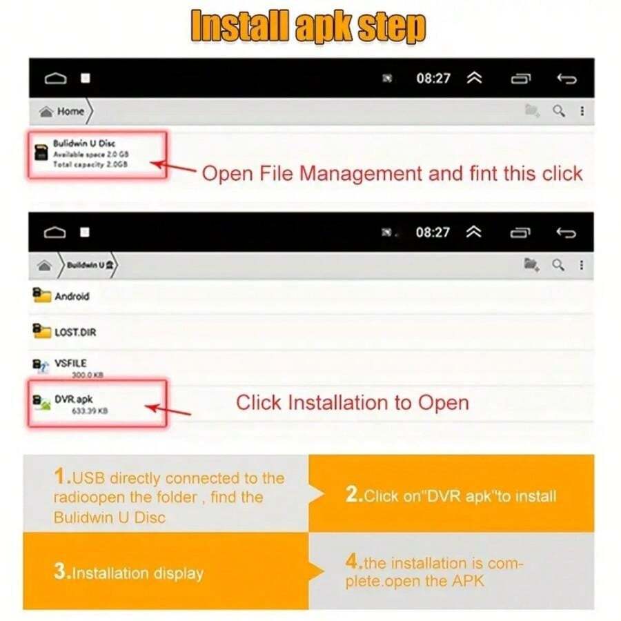Nuokaiqi Nuokaiqi InCar Android Navigation System, USB HD Car Dash Cam