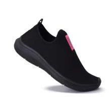 Women's Slip-On Sock Sneakers Sport Gym Casual Comfortable Walking - Đen và Hồng và Đen - Xem 1