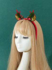 1pc/Pack Christmas Elegant ABS Resin 3D Headband, Suitable For Christmas Wear Hair Band Diadema Hair Hoop