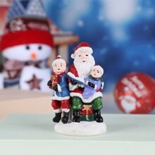 1 件圣诞橱窗展示道具圣诞老人树脂小雕像，圣诞装饰品 - 彩色 - 查看 10