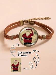 1 chiếc vòng tay dây thừng họa tiết tùy chỉnh, vòng tay dây nhung phong cách Bohemian cổ điển, lựa chọn lý tưởng cho lễ Phục sinh và Ngày của Mẹ, thích hợp cho các lễ kỷ niệm hàng ngày, tiệc tùng và ngày lễ - phong cách 1 - Xem 1