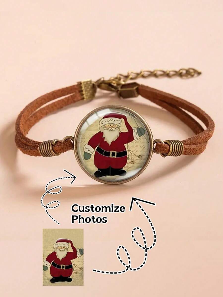 1 chiếc vòng tay dây thừng họa tiết tùy chỉnh, vòng tay dây nhung phong cách Bohemian cổ điển, lựa chọn lý tưởng cho lễ Phục sinh và Ngày của Mẹ, thích hợp cho các lễ kỷ niệm hàng ngày, tiệc tùng và ngày lễ - phong cách 1 - Xem 1