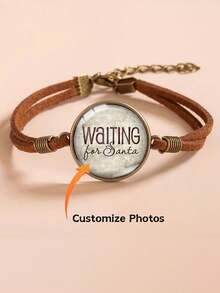 1 chiếc vòng tay dây thừng họa tiết tùy chỉnh, vòng tay dây nhung phong cách Bohemian cổ điển, lựa chọn lý tưởng cho lễ Phục sinh và Ngày của Mẹ, thích hợp cho các lễ kỷ niệm hàng ngày, tiệc tùng và ngày lễ - phong cách 1 - Xem 2