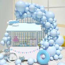 120/109 件黄绿白粉紫蓝乳胶拱门套装，适用于婚礼、生日、毕业典礼、单身派对装饰、性别揭示、派对装饰、室内外装饰 - 彩色 - 查看 8