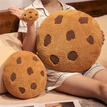 Cookie Pillow Chocolate Chip, Chocolate Chip Cookie Pillow, Food Shaped Pillow Round Soft, For Floor Couch Sofa Cushion Bedroom Decor Gift
