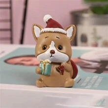 1 件/3 件树脂圣诞装饰套装 - 迷你圣诞树、圣诞老人和雪人雕像，适用于桌面和架子展示 - 适合家庭、办公室和派对节日装饰、万圣节、万圣节装饰的完美节日礼物 - 彩色 - 查看 8