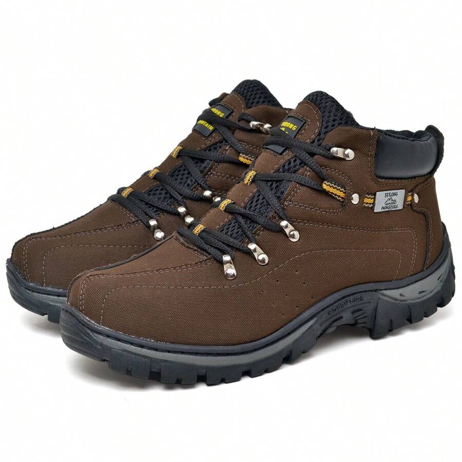 Men's Adventure Combat Boot - Cà phê - Xem 1