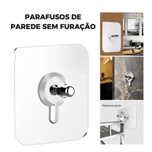 20 PCS Multipurpose Adhesive Wall Hook Screw For Hanging Pictures Kitchen Utensils Bathrooms No Need To Drill Holes - trắng - Xem 2