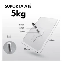 20 PCS Multipurpose Adhesive Wall Hook Screw For Hanging Pictures Kitchen Utensils Bathrooms No Need To Drill Holes - trắng - Xem 3