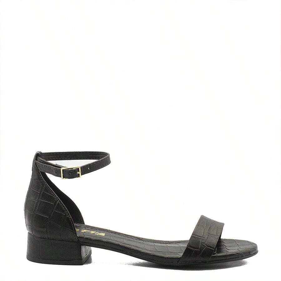 ZATTA Laís Basic Low Heel Sandal - màu đen - Xem 1