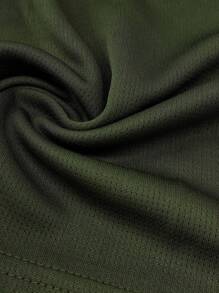 Long Sleeve Shirts For Women V Neck Sexy Cleavage Tops Fall Plain Tshirts - 軍綠色 - 查看 4