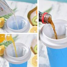 1件/2件-自制冰沙杯捏成冰杯保冷杯夏季速冷摇摇杯 - 彩色 - 查看 6