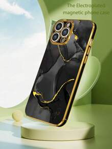 Ốp lưng chống sốc họa tiết đá cẩm thạch đen 6D mạ điện Apple Iphone 16 1 chiếc tương thích với iPhone/Ốp lưng điện thoại phù hợp/Ốp lưng điện thoại thú vị/Ốp lưng điện thoại Galaxy/Ốp lưng điện thoại Redmi/Ốp lưng OPPO/Ốp lưng điện thoại phù hợp tương thích với iPhone 15 PRO MAX/IPhone 14 Pro Max/Galaxy A05/Galaxy A54 5G/Galaxy A52/A52s 5G/Galaxy S21 FE 5G/Galaxy S23 Ultra/Galaxy S24 Ultra 5G/Poco X5 Pro - Nhiều màu - Xem 4