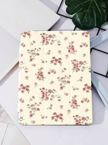 苹果美学玫瑰花朵保护壳兼容 iPad 10.2 英寸 2021/2020 iPad 第 9/8 代，兼容三星 Galaxy Tab A8 10.5 英寸 2022，标签保护套，带笔架，支持自动睡眠/唤醒盖花保护壳 - 彩色 - 查看 5