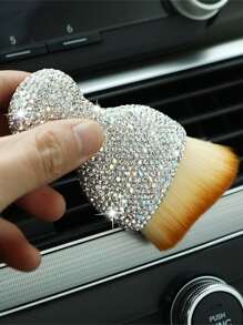 1 件装镶有水钻的汽车内饰除尘刷，软刷，汽车清洁工具，内饰通风口清洁刷，缝隙刷 - 均碼 - 查看 9