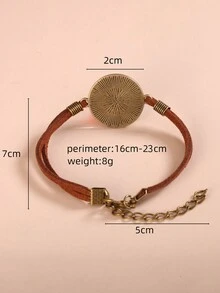 1 chiếc vòng tay dây thừng họa tiết tùy chỉnh, vòng tay dây nhung phong cách Bohemian cổ điển, lựa chọn lý tưởng cho lễ Phục sinh và Ngày của Mẹ, thích hợp cho các lễ kỷ niệm hàng ngày, tiệc tùng và ngày lễ - phong cách 1 - Xem 5