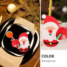 50 件圣诞棒棒糖纸卡圣诞老人雪人企鹅纸糖果盒，糖块糖果包装装饰品适用于圣诞派对用品 - 彩色 - 查看 7