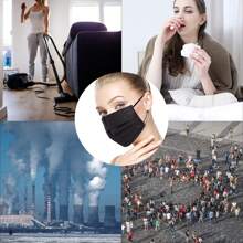 20 Peças Máscaras Faciais Descartáveis Não Tecidas Planas, Respiráveis e Confortáveis, Segurança com Alça para a Orelha, Adequadas para Viagens ao Ar Livre, Reuniões e Escritório