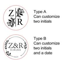 Customized Round Stamp - Personalize With Your Own Design, Great For Weddings And Business Use