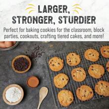 Checkered Chef Cooling Rack - 11 ¾" X 17 Set Of 2 Stainless Steel, Oven Friendly Grid Wire Cookie Cooling Racks For Baking & Cooking - 11.75"x 17" - View 6