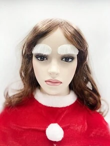 1 件圣诞装饰配件，圣诞老人胡须面具，圣诞帽服装，圣诞派对角色扮演装饰，圣诞节节日装饰，享受节日气氛 - 彩色 - 查看 9