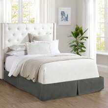 Mocassi 1-Piece Bed Skirt, Quality Design And Expertly Tailored, Luxury 1500 Series Wrinkle & Fade Resistant Egyptian Quality.