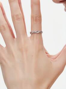AIHUASI 1 chiếc nhẫn đính hôn kim cương Moissanite quyến rũ dành cho phụ nữ, bạc Sterling 925 nguyên khối, màu D, VVS1, cắt tròn, 1,2 carat, nhẫn cưới xoắn kim cương Moissanite, trang sức cao cấp, quà tặng Valentine - Bạc - Xem 7