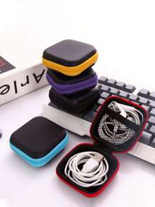 收纳盒/收纳袋 便携式数据线 旅行电子产品收纳包 便携式耳机盒 多色可选 适用于手机数据线和耳机线 商务旅行 学校 学院 办公室 学校用品 学校配件 返校 大学生收纳包 旅行必备品 返校