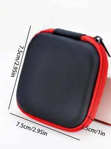 收纳盒/收纳袋 便携式数据线 旅行电子产品收纳包 便携式耳机盒 多色可选 适用于手机数据线和耳机线 商务旅行 学校 学院 办公室 学校用品 学校配件 返校 大学生收纳包 旅行必备品 返校