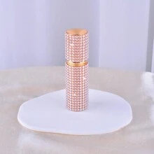 1pc 10ml Diamond Studded Empty Refillable Bottle, Portable Travelsize For Cosmetics, Perfume, Liquid
