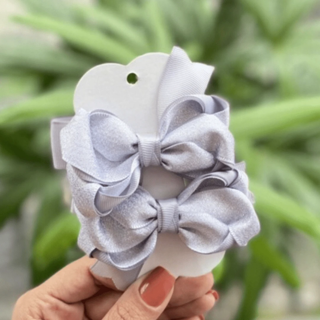 Double Bow / Double Bow / Silver Double - 銀色 - 查看 1