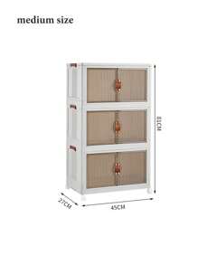 1pc Collapsible Plastic Storage Box Organizer, 1-5 Layers Stackable Storage Container With Lid And Casters, For Bedroom, Living Room, Kitchen, Study, Office, Foldable Storage Bin Decorations Decor Festival Decor Room Decor Home Decor Bed Room Decor Bedroom, Organizer, Home Storage, White T Shirt Women, Black Pants Women, Ladies Winter Clothes, Dress, - Multicolor - View 14