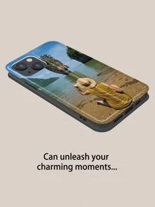 1 chiếc ốp lưng điện thoại gập hai mặt có thể tùy chỉnh kèm chân đế, tương thích với iPhone X, tương thích với iPhone 16, có thể dùng làm quà tặng hoặc quà lưu niệm, ốp lưng điện thoại bằng da tương thích với iPhone 14, phiên bản quốc tế, không phải phiên bản nội địa. - Nhiều màu - Xem 4