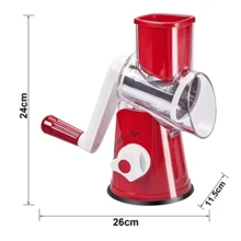 Grater Slicer Vegetable Cutter Manual 3 In 1 Kitchen - 紅色 - 查看 5