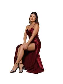 Corset Dress With Braided Back - Gỗ đỏ - Xem 6