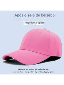 Baseball Cap For Unisex For Daily Wear, Summer Gift For Friend, Casual - Màu Hồng baby - Xem 2