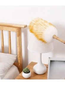 1 chổi phủi bụi bằng len cán gỗ - Chổi phủi bụi cầm tay, thích hợp cho gia đình và văn phòng, tuyệt vời để làm sạch đồ đạc, tường, giường và không gian sống - Chổi phủi bụi cầm tay không dùng điện. - Nhiều màu - Xem 4