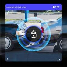 Nuokaiqi Cámara de salpicadero automotriz Nuokaiqi DVR, grabadora de video del automóvil Full HD con visión nocturna, ángulo amplio y caja negra con tarjeta de 64GB