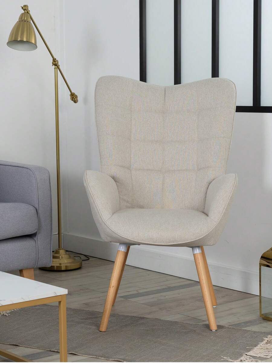 Meubles Cosy Armchair For Living Room Accent Chair With High Wing Back