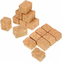 4pcs Mini Artificial Dried Grass Bunches - Durable Wooden Crafts For Rural Cottage Decor In Toy Houses & Autumn Harvest Displays, Suitable For Halloween, Christmas, Easter, Thanksgiving - Multicolor - View 10