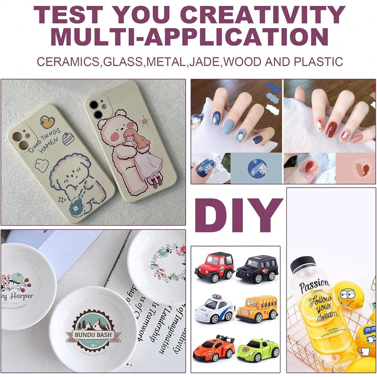 Waterslide Decal Paper INKJET CLEAR 5 Sheets Premium WaterSlide