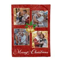 1pc Christmas Merry Christmas Blanket, Customized Christmas Photo Blanket, Customized Christmas Blanket, Christmas Movie Watching Blanket, Festival Decoration