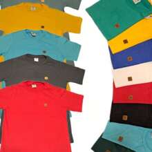 Kit 5 Basic Plain Men's Shirt Suede Mesh - 彩色 - 查看 5