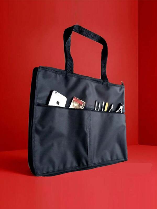 Bolsa Pasta Multi uso Porta Esmaltes Maquiagem Manicure até 120 frascos com 2 bolsos externos e zipers individuais