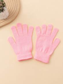 1 Pair Of Solid Color Full Finger Knitted Gloves, Unisex, Y2K Style Outdoor Windproof Casual Winter Warm Gloves Suitable For Commuting Daily Use - Fingerless Gloves - View 8