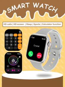 1 chiếc đồng hồ thông minh đa chức năng màn hình cảm ứng TFT 2,05 inch dây silicon nóng dành cho thanh thiếu niên, có nhiều chế độ thể thao, nhắc nhở ít vận động, phát hiện nhịp tim, kiểm soát ảnh, thông báo phần mềm xã hội, phát lại nhạc, phù hợp với hệ thống Android và IOS, tuyệt vời để làm quà tặng, thể thao, trường học, tiệc tùng, v.v. - Nhiều màu - Xem 8