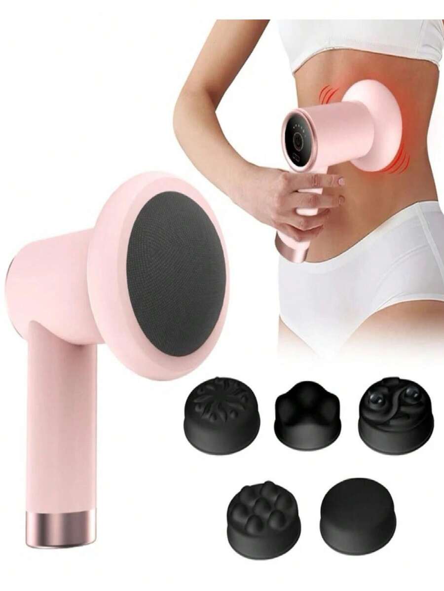 Deep Tissue Massager, Rechargeable Massage Gun - Pink - View 1