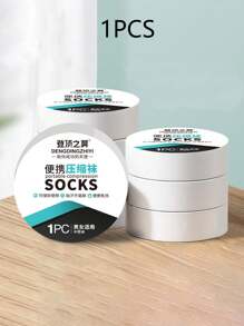 Of Black And White Gray Disposable Socks For Travel Business Breathable Compressed Medium Short Style Portable Socks Necessary For Business Traveltravel Disposables Items Travel Hotel Essentials Outdoor Essentials Room Stuff Beach Travel Minis Periods Disposable Items Bathroom Accessories - Multicolor - View 1